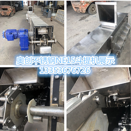 NE15不鏽鋼鬥式（shì）提升機細節展示