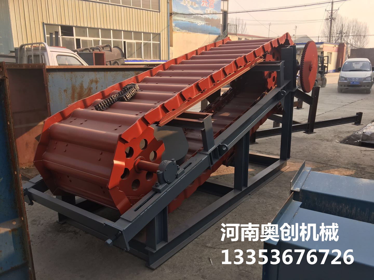鱗板輸送機3米廠家（jiā）展示
