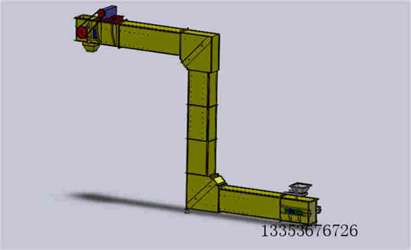 Z型提升機(jī)3D圖 Z型提(tí)升機3D圖