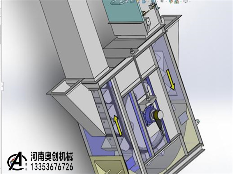 雙通道鬥式（shì）提升機（jī）機尾